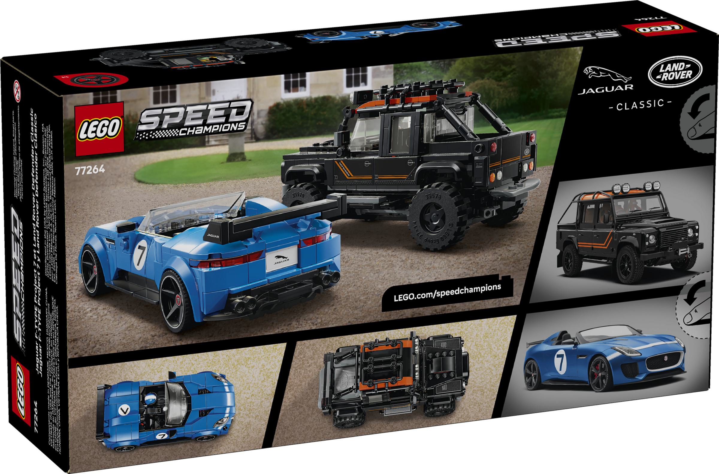 Jaguar Project 7 & Land Rover Defender 77264 | Speed Champions