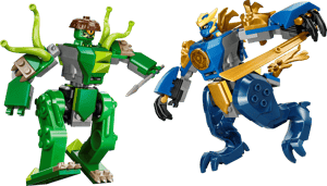 Le combat du robot dragon de Jay