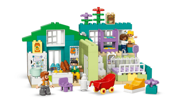 3 in 1 Modern Family House with Figures - Image 5