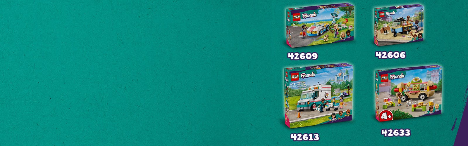 LEGO Friends 42606 Furgoncino del Fornaio, Giochi per Bambini di 6+ Anni  con Cucina Giocattolo, Cibo, Mini Bamboline e Cane - LEGO - Friends - Mezzi  pesanti - Giocattoli