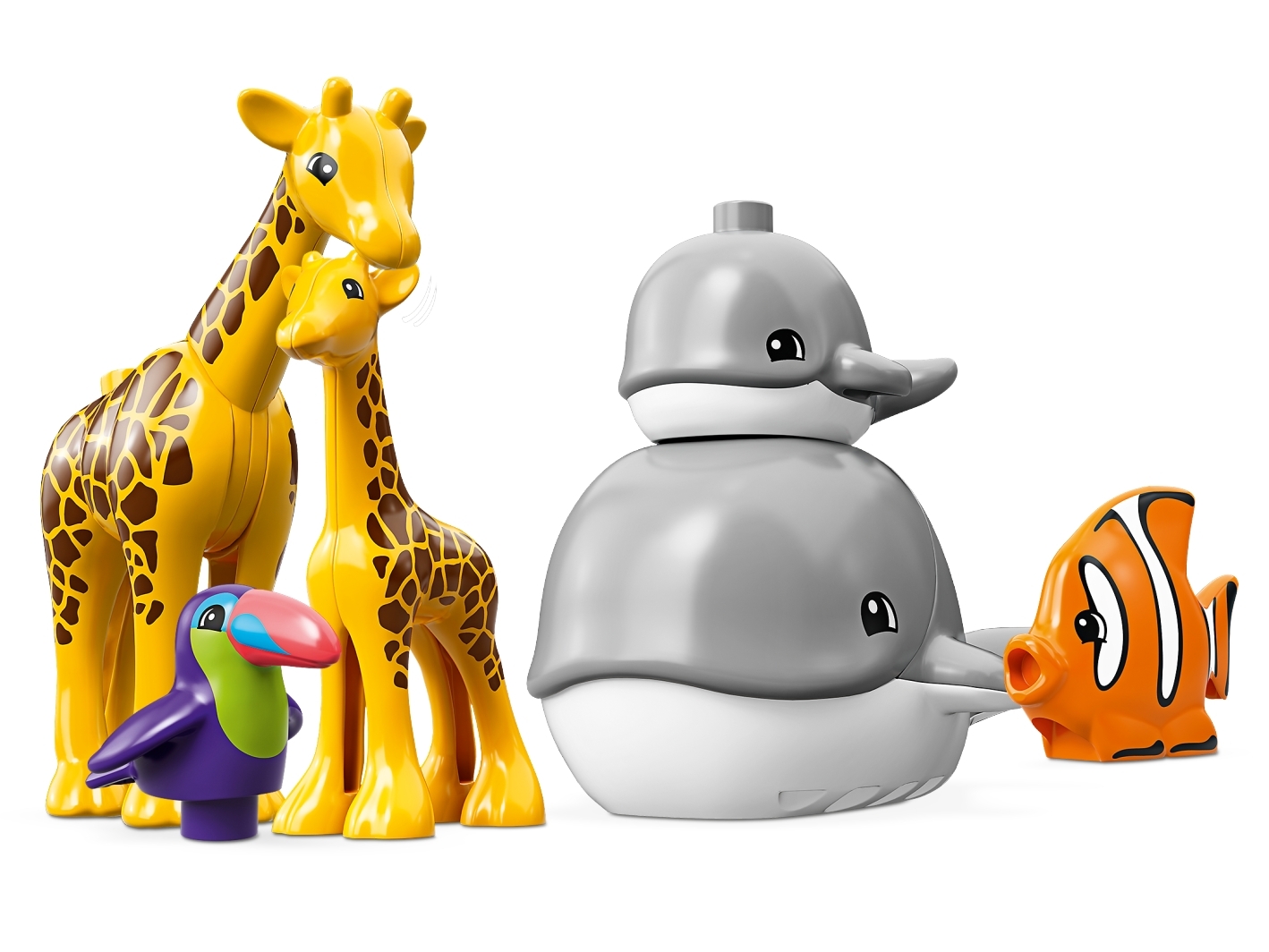 Lego 10907 duplo les animaux du monde jouet éducatif pour enfant de 2 - 5  ans incluant des figurines un avion et 15 animaux duplo - La Poste