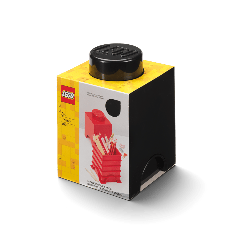 Storage Brick 1-Stud – Black