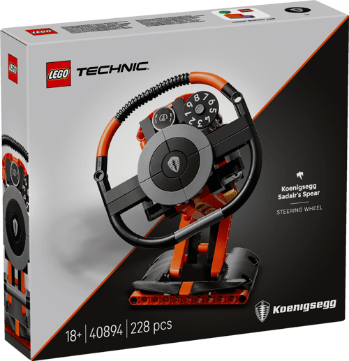 Lego Technic 40894 Koenigsegg Sadair's Spear Steering Wheel GWP