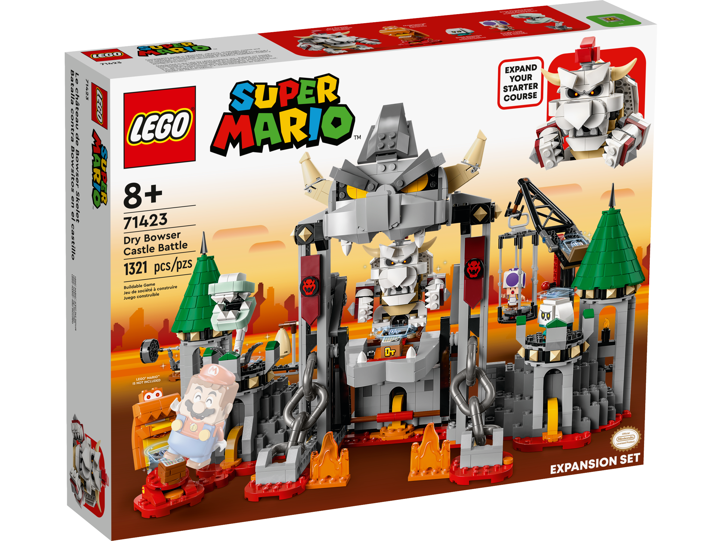 Dry Bowser Castle Battle Expansion Set 71423, LEGO® Super Mario™