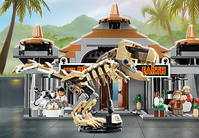 LEGO 76961 Jurassic World Visitor Center :T. rex & Raptor Attack