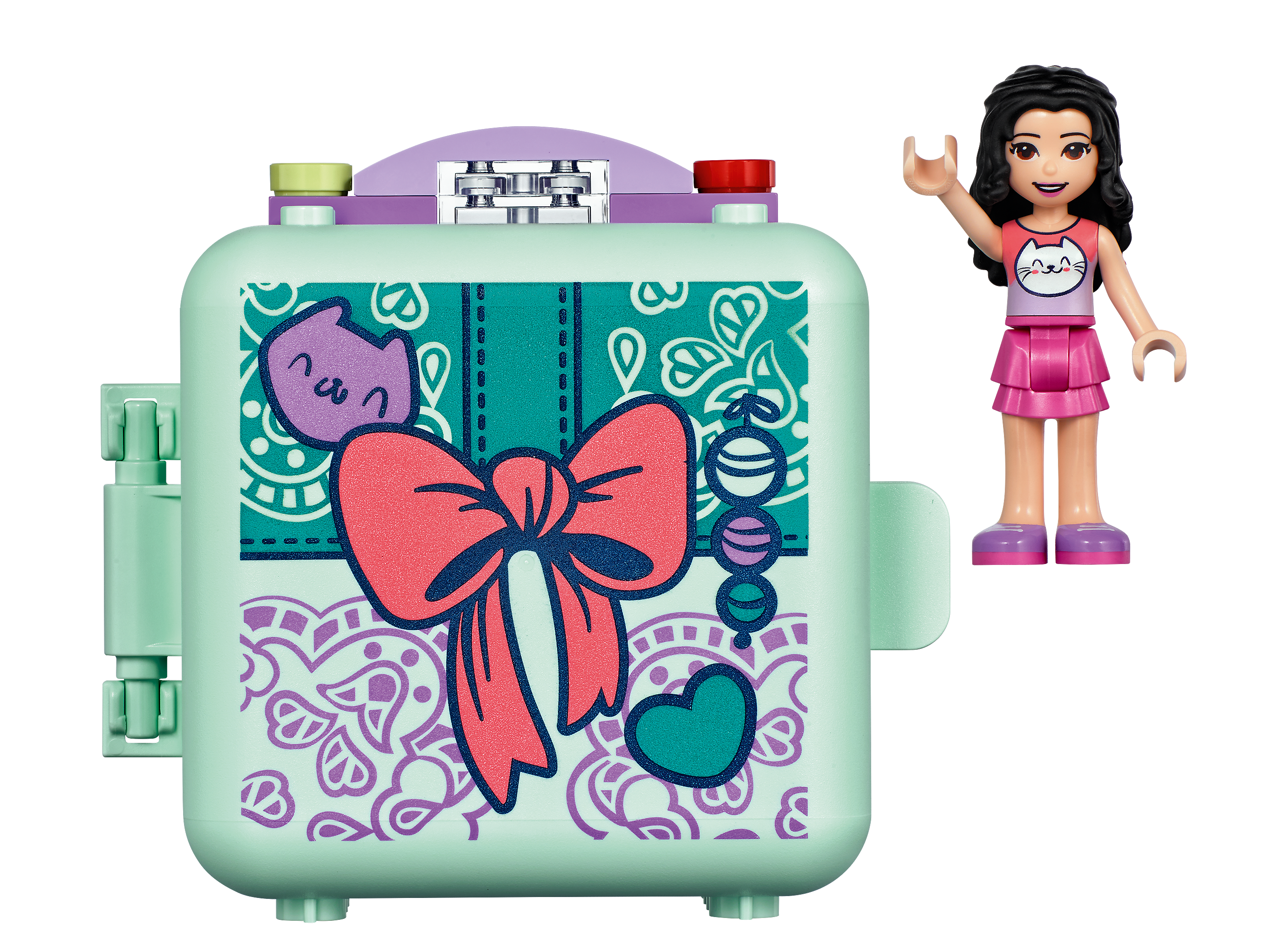58 Pieces LEGO Friends Emma’s Fashion Cube 41668 Building Kit; Mini-Doll Figure Toy is for Creative Kids; Portable Toy for Vacation Play; New 2021 