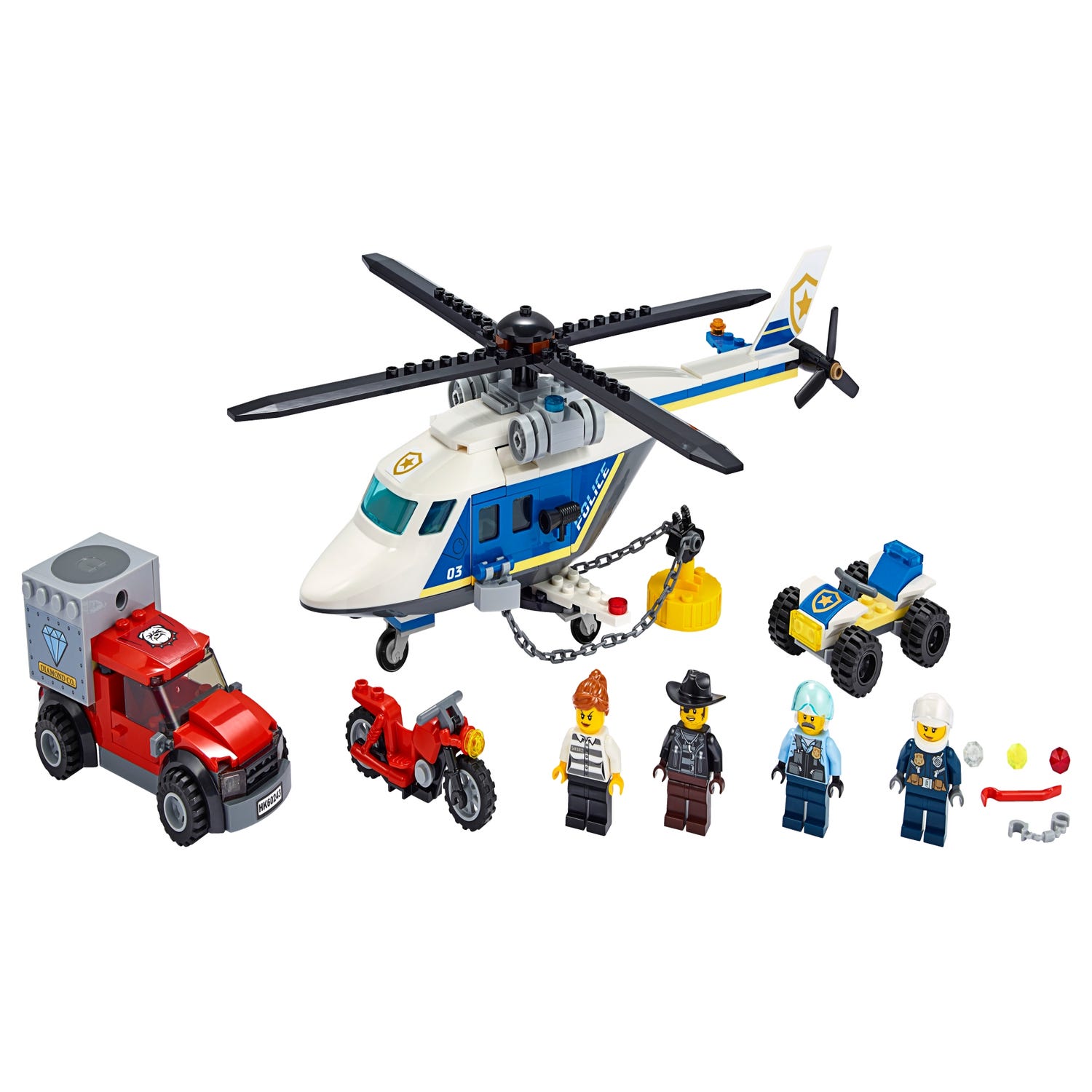 foretage Den aktuelle Miljøvenlig Police Helicopter Chase 60243 | City | Buy online at the Official LEGO®  Shop US