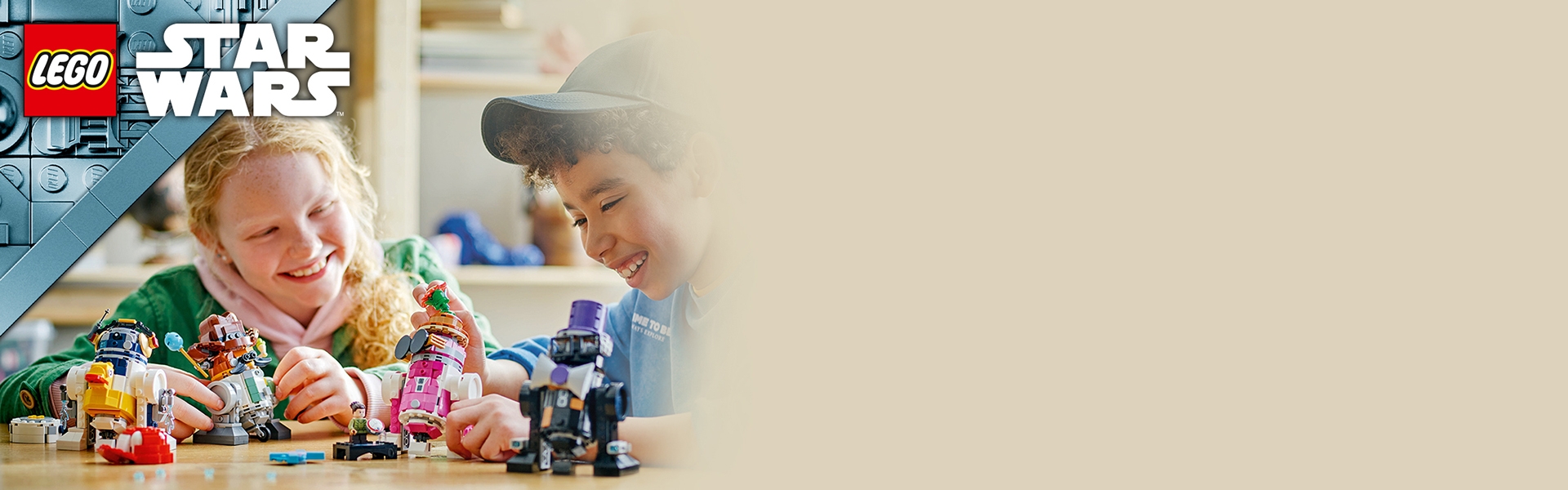 Fábrica Creativa de Droides 75392 | Star Wars™ | Oficial LEGO® Shop MX, image size:1600x500