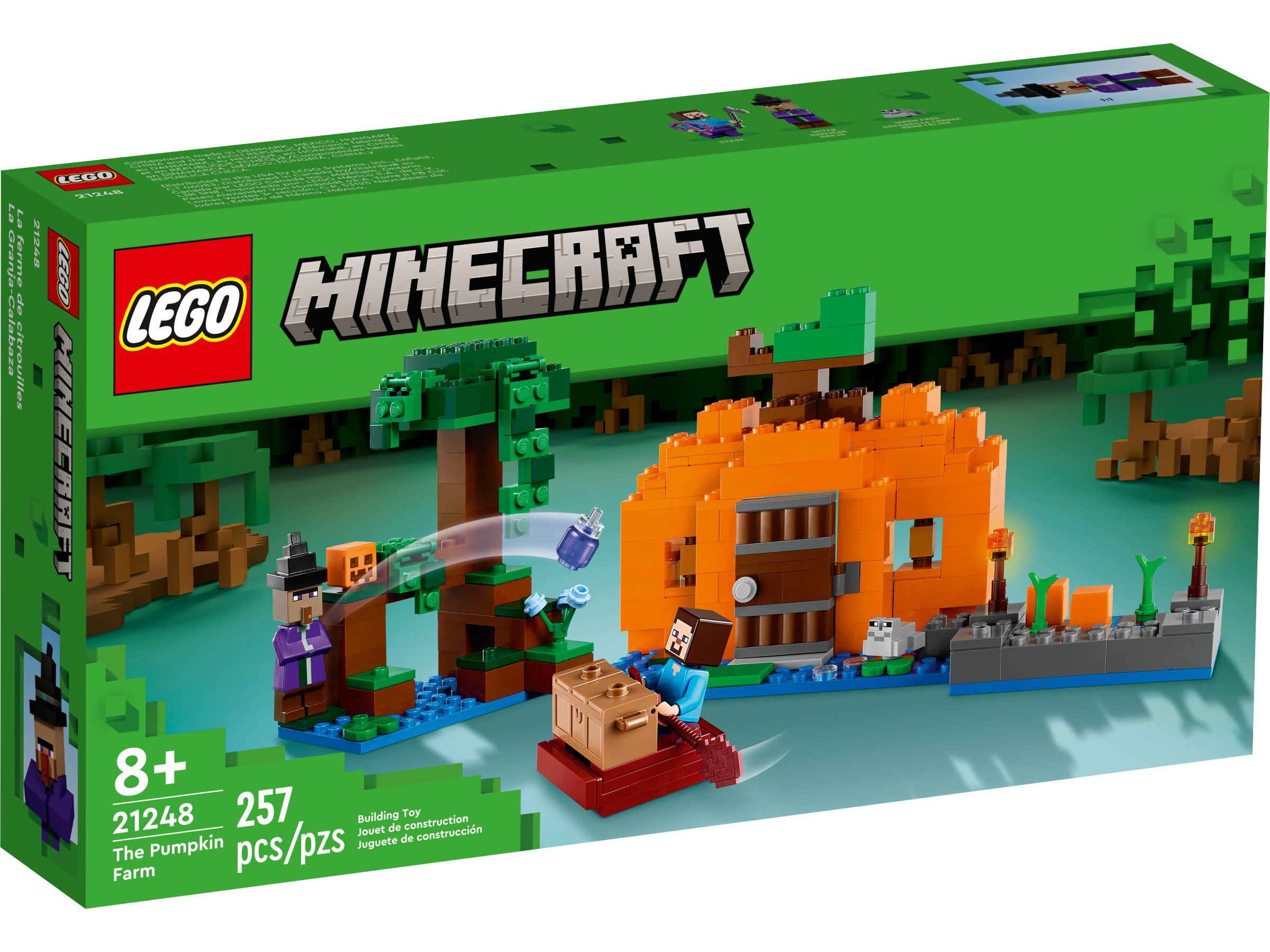 Lego Minecraft 242 peças - A Casa do Axolotl - 21247 Lego - Real Brinquedos