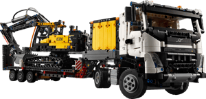 Camion Volvo FMX et pelleteuse électrique EC230