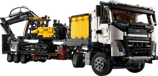 LEGO 42175 Camion Volvo FMX et pelleteuse électrique EC230