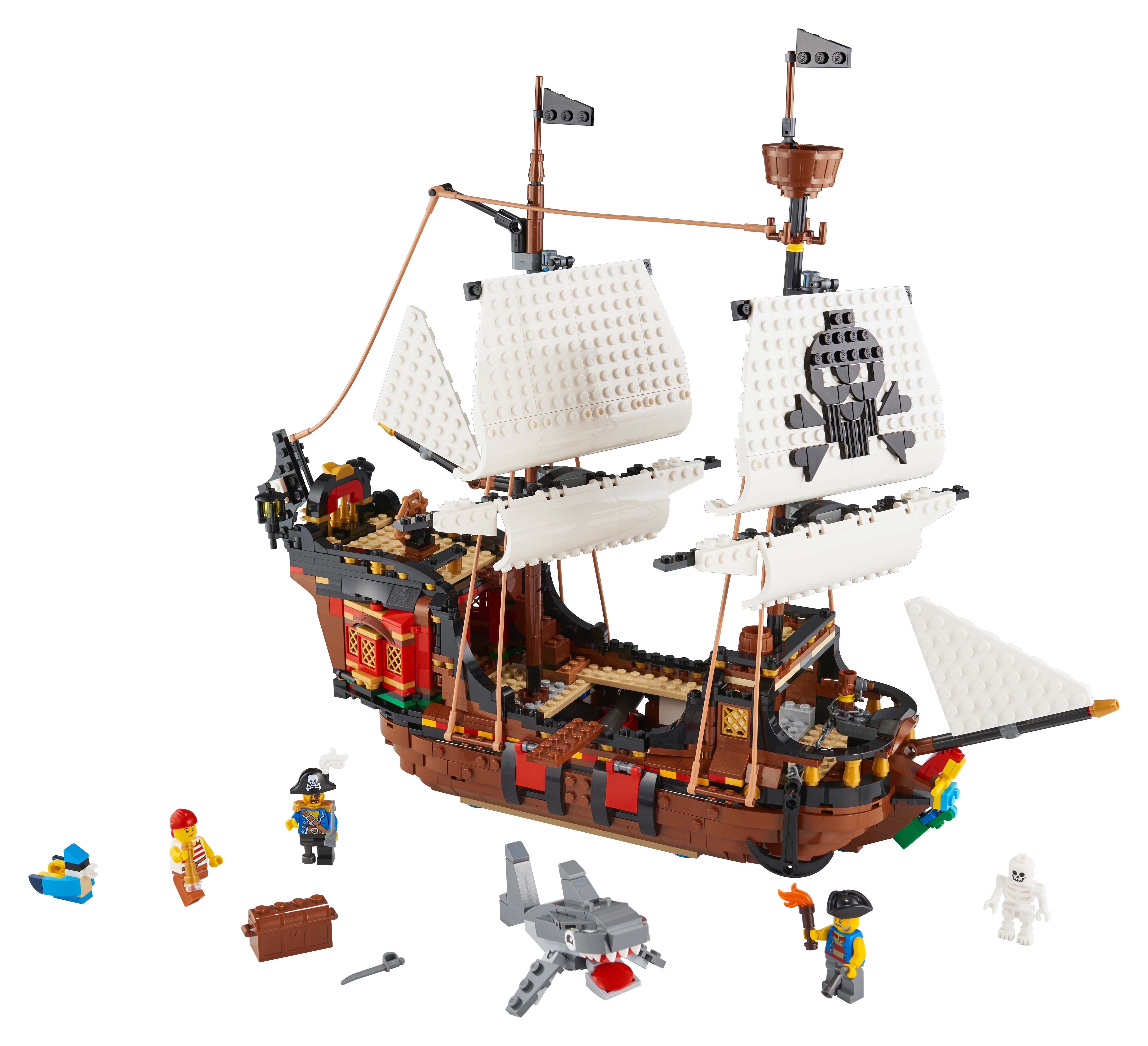 Lego Pirates Volant pour bateau pirate dans Neuf Marron 