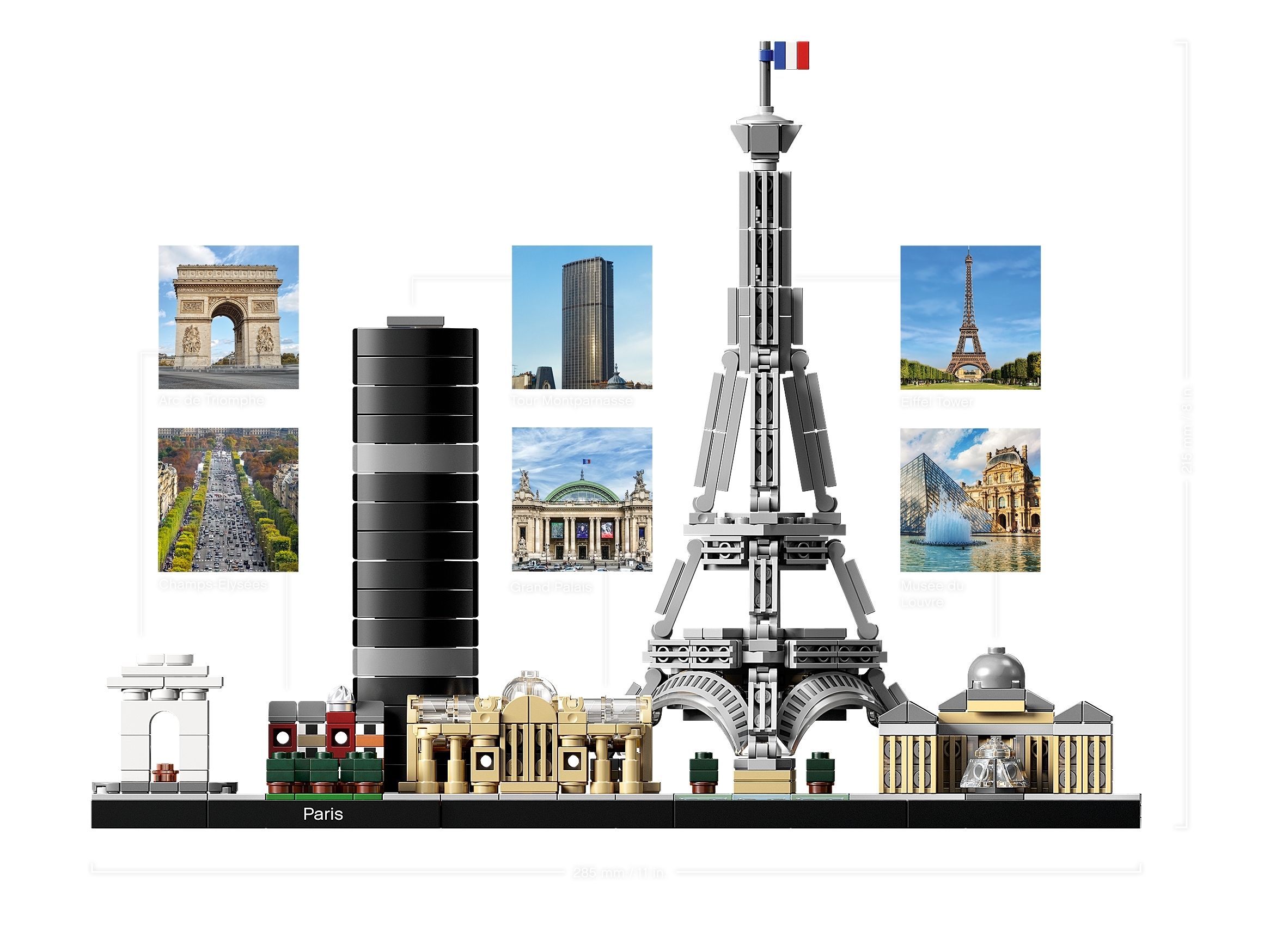 21044 LEGO Architecture Paris Skyline Model 649 Pieces Age 12 New Release 2019! 
