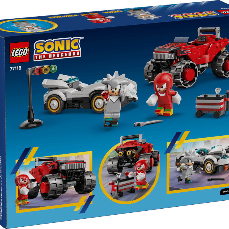 シルバーのマシン vs. ナックルズのモンスタートラック 77118 | LEGO シルバーのマシン vs. ナックルズのモンスタートラック 77118 | LEGO