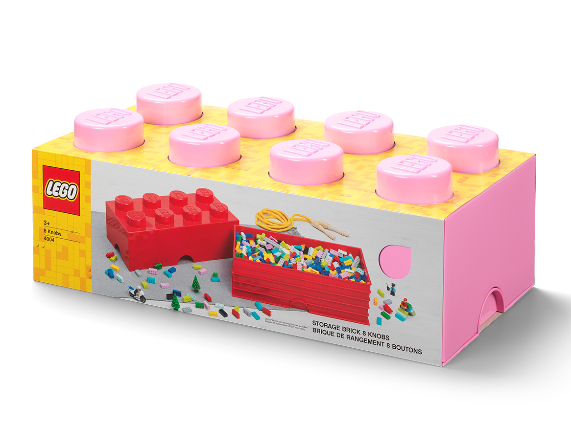 8-Stud Storage Brick – Pink