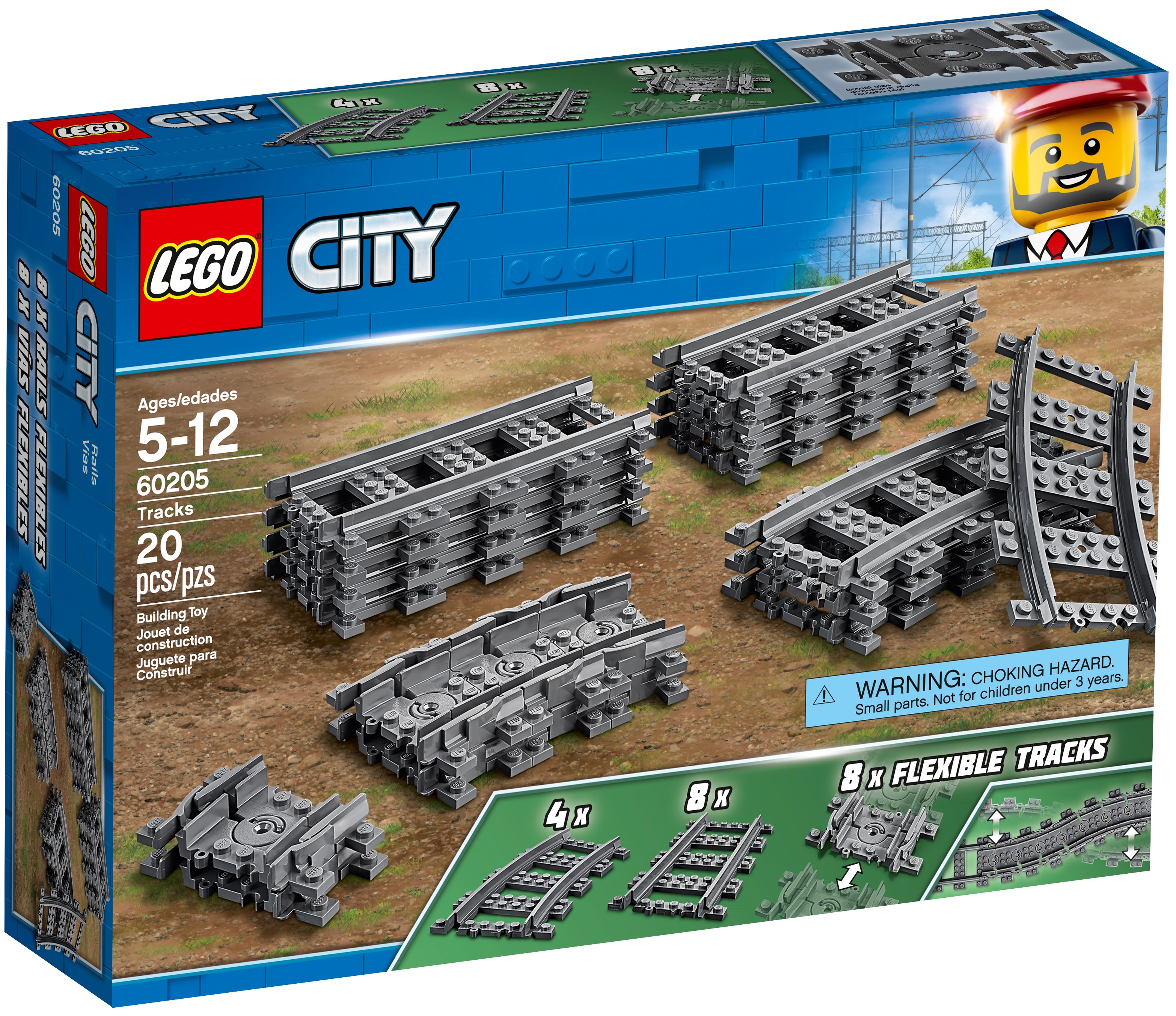 Pack de rails 60205, City