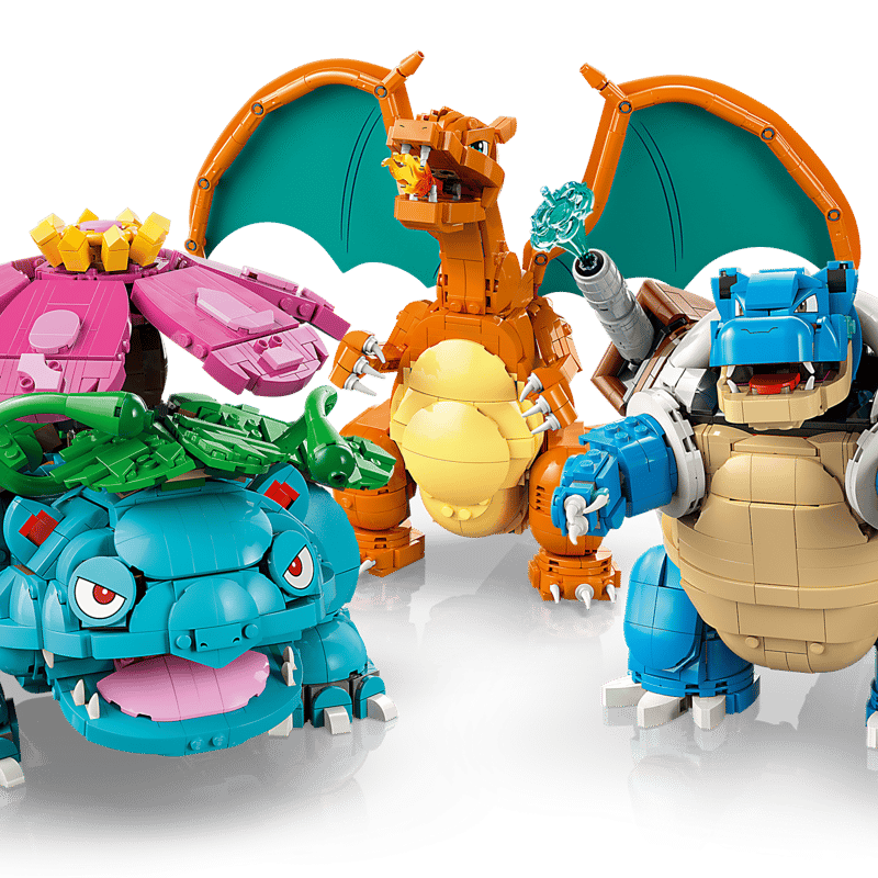 Venusaur, Charizard and Blastoise