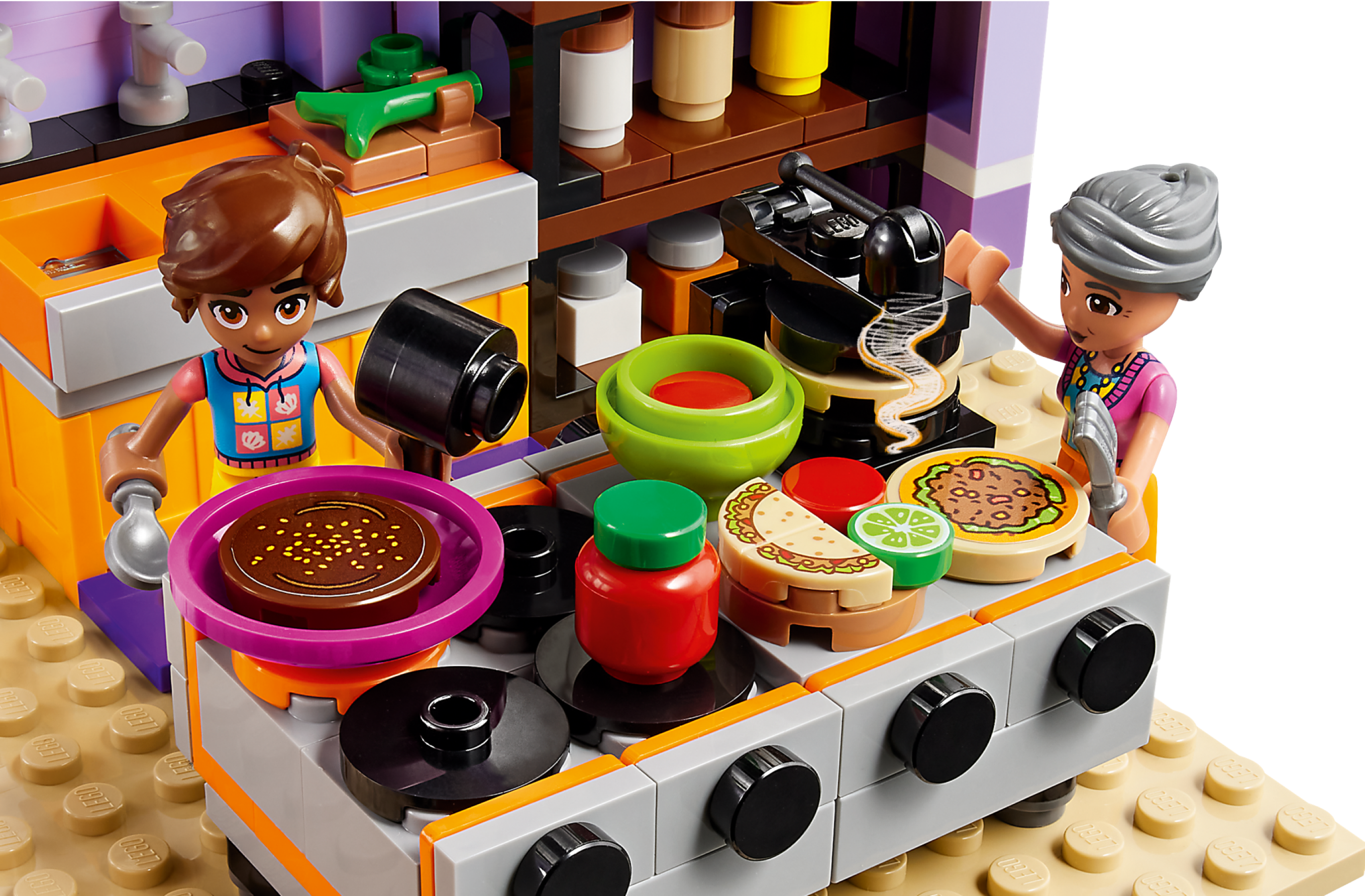 LEGO - Jogo de construção Cozinha Comunitária de Heartlake City com Mini  Bonecas e Gatinho 41747, LEGO FRIENDS