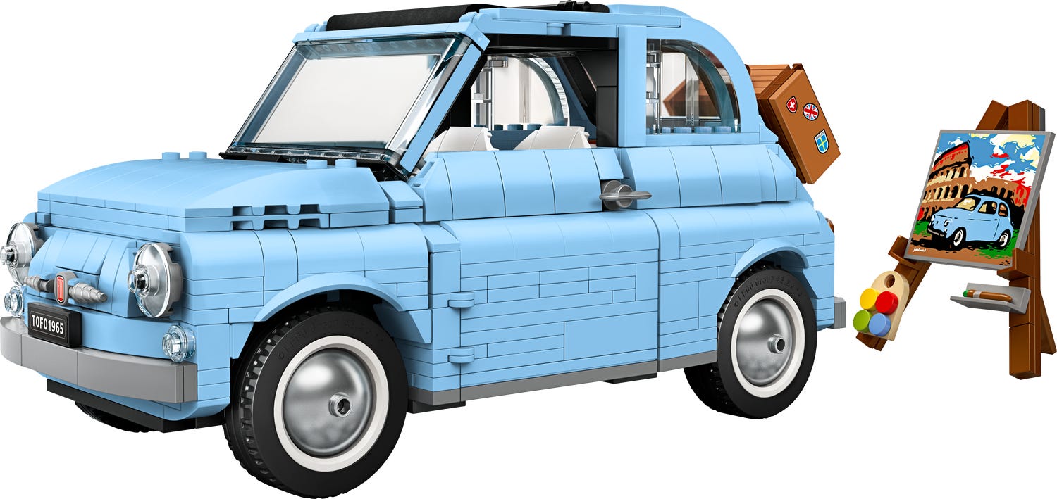 Fiat 500 Blue 77942 Creator Expert Buy online at the Official LEGO® Shop GB
