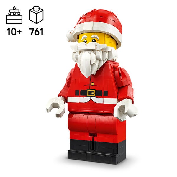 Grote minifiguur van de Kerstman