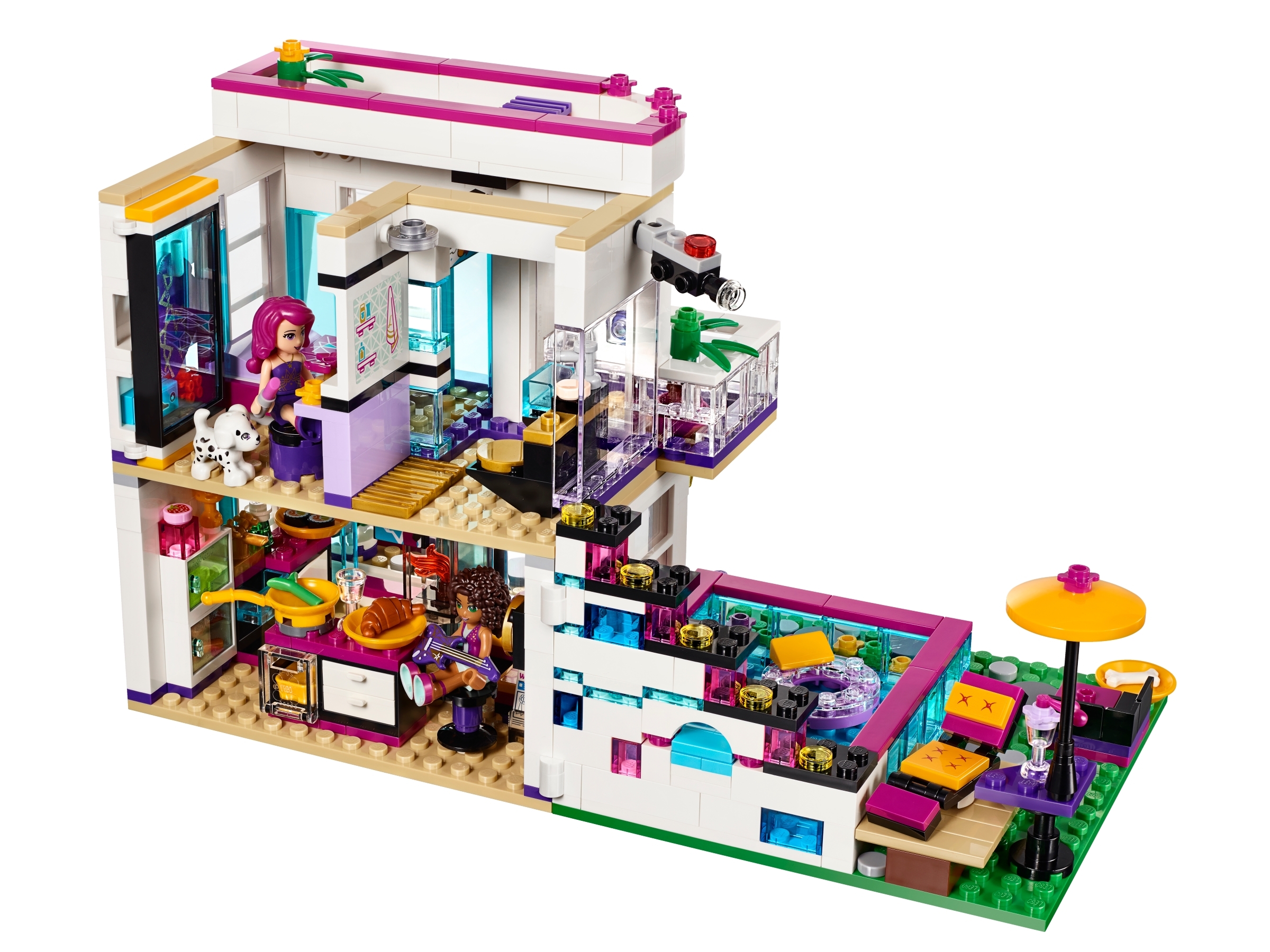 Details about  / Lego Friends Pop Star Lot Livi House Tour Bus 41106 41135 41104 41103 Incomplete