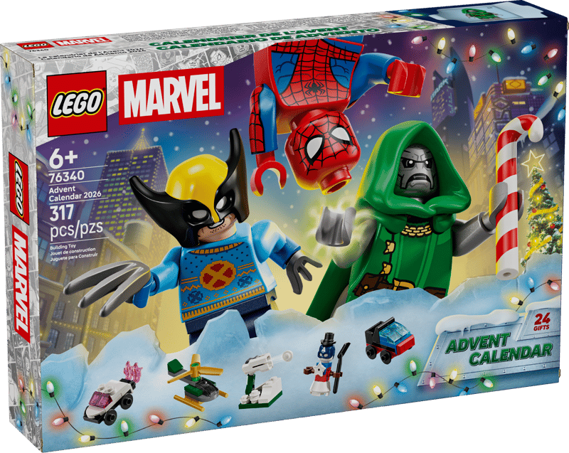 Calendario dell’Avvento 2026 Marvel — set LEGO 76340