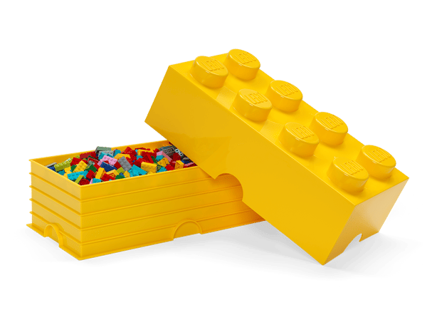 8-Stud Storage Brick – Yellow - Image 4