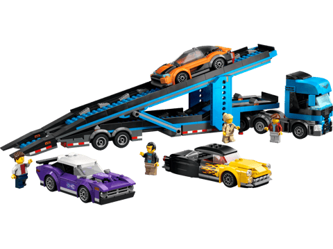 Camion trasportatore con auto sportive — set LEGO 60408