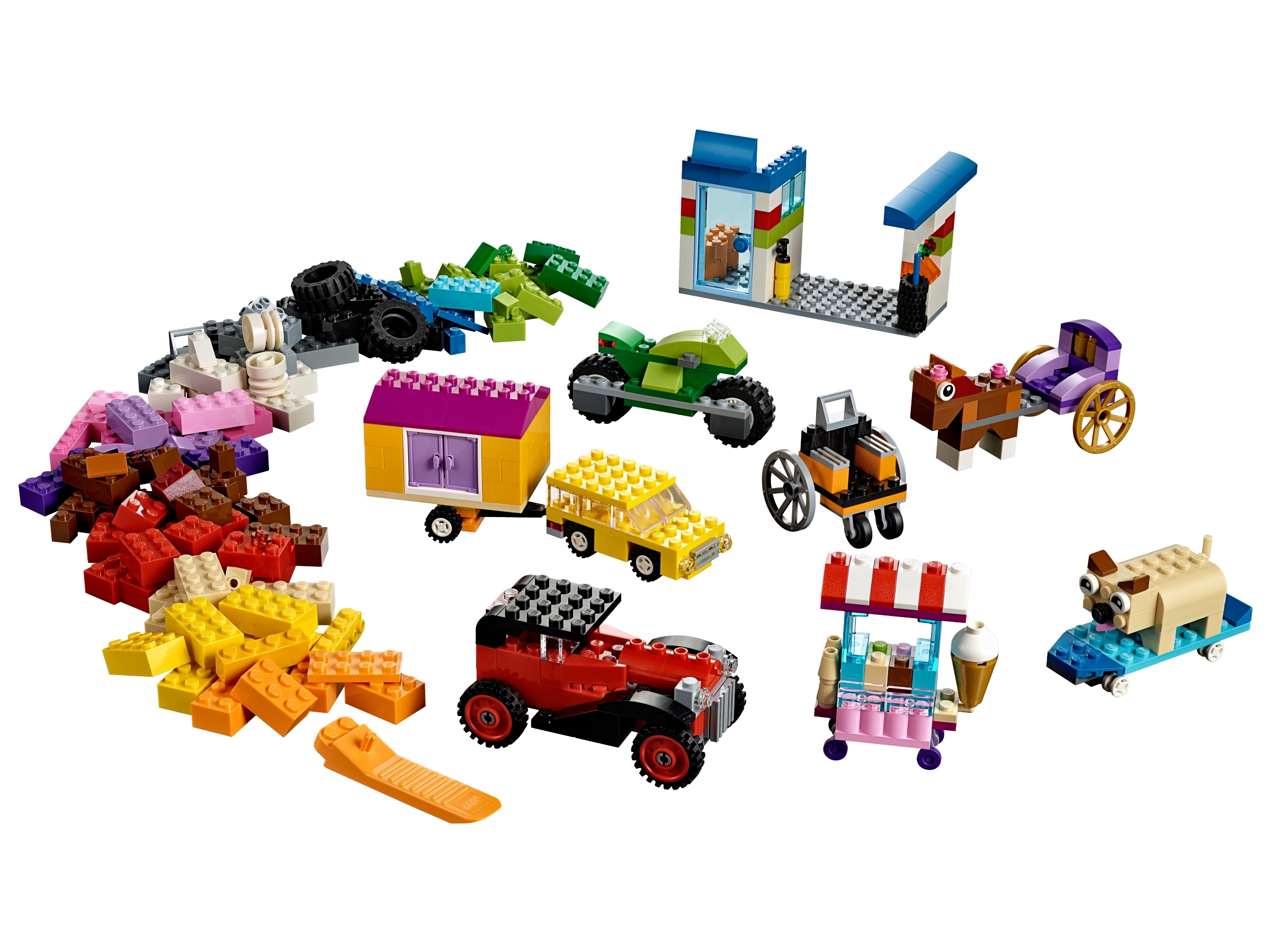 Klodser på hjul 10715 | Classic | LEGO® Shop DK