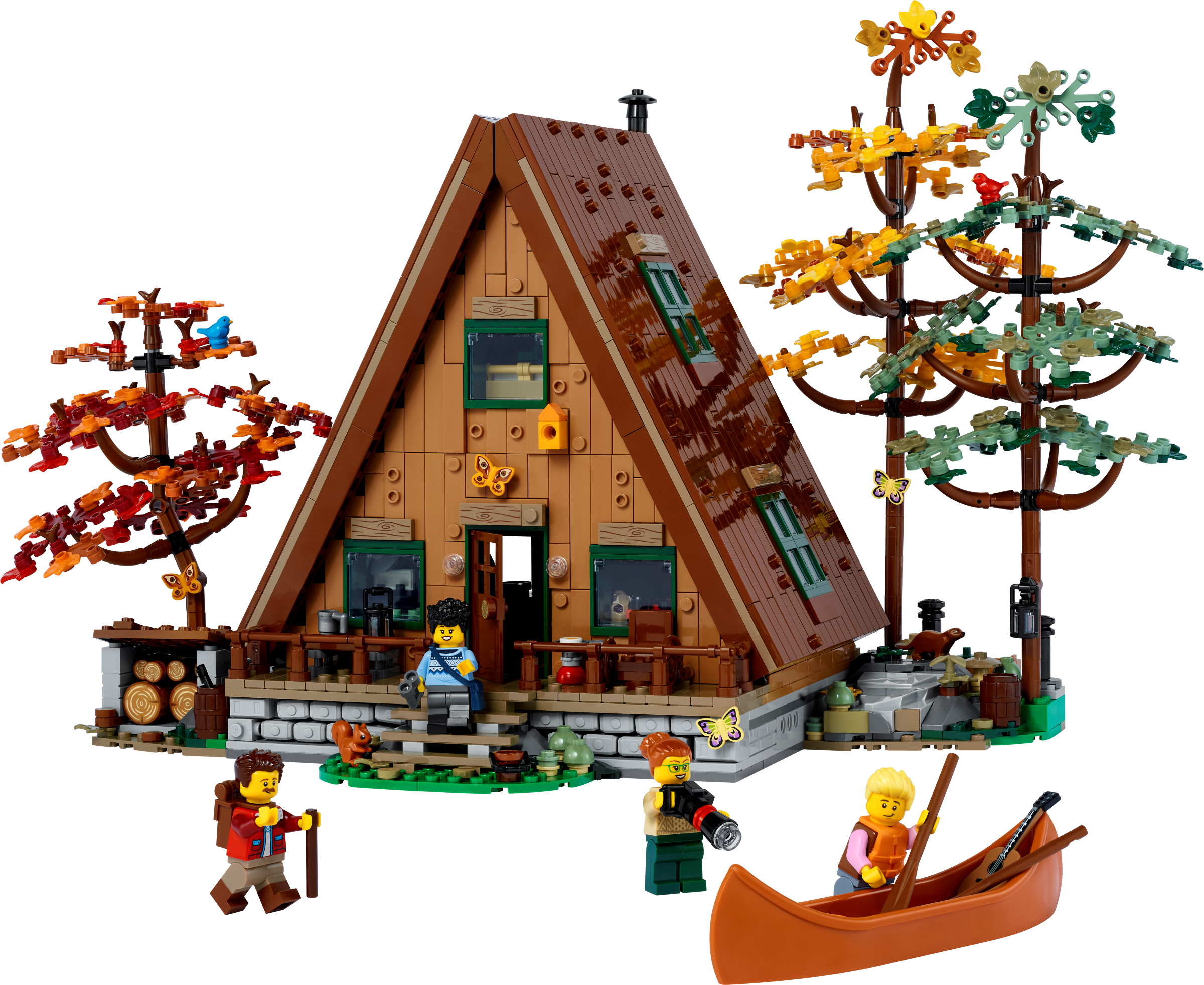 spurv Rough sleep Gå tilbage A-Frame Cabin 21338 | Ideas | Buy online at the Official LEGO® Shop US