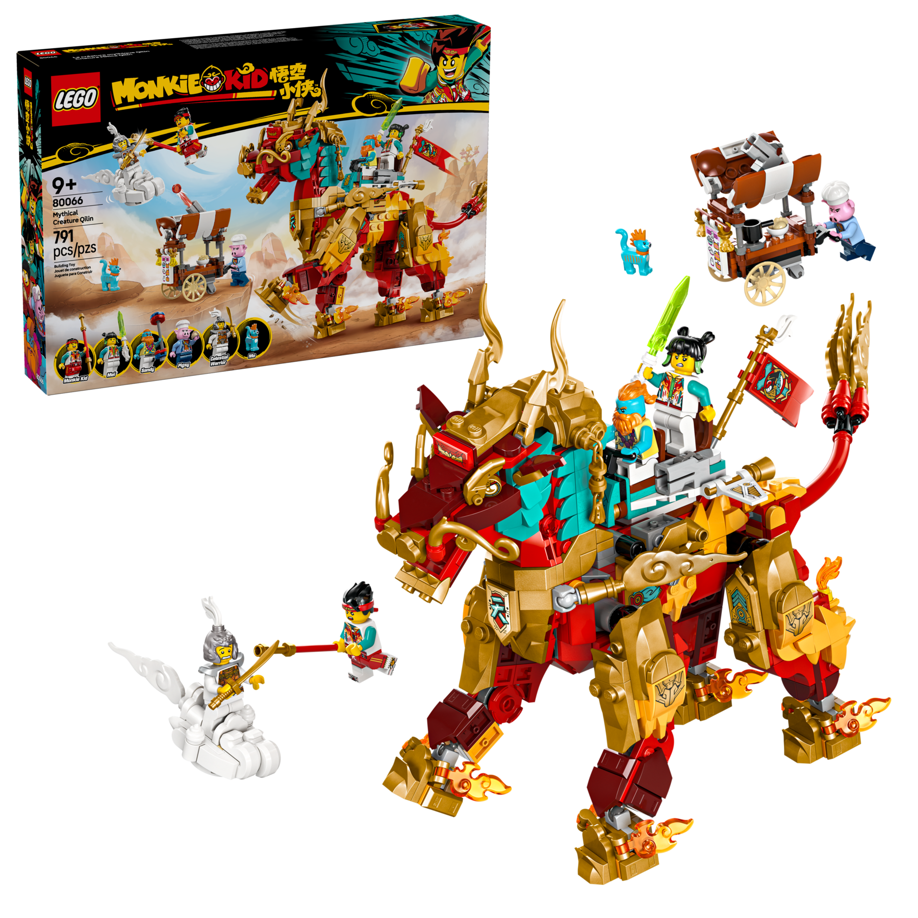 Mythical Creature Qilin 80066 | Monkie Kid™ | Buy online at the