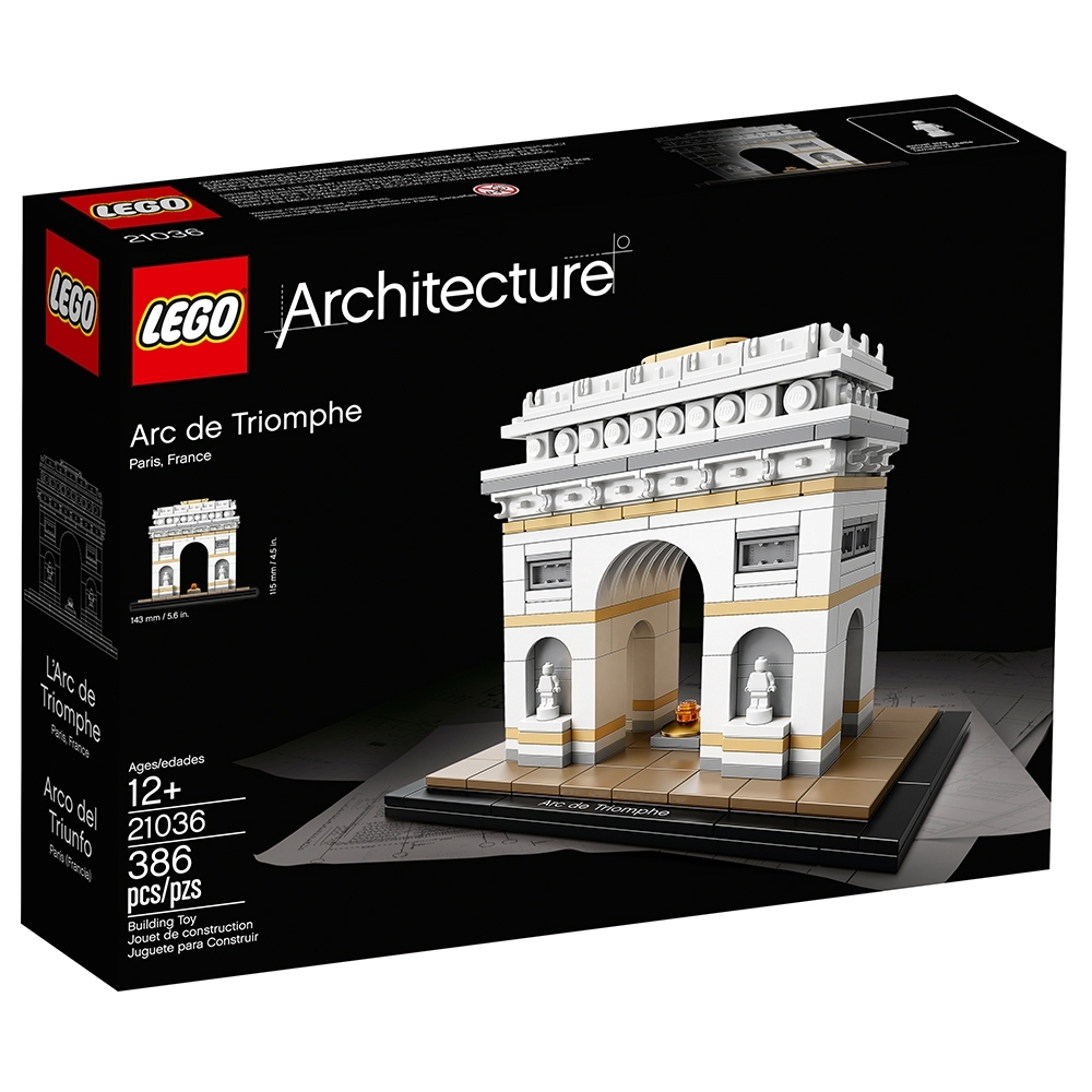Lego® Architecture Zubehör 1x Fliese 1x8 Arc de Triomphe  21036 Neu 