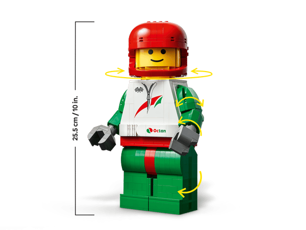 LEGO 40819 Grande minifigurine de pilote de course — visuel 3 sur 6