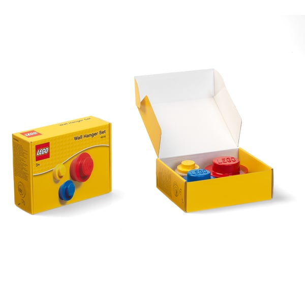 LEGO 5005906 Lot de porte-manteaux rouge, bleu et jaune — visuel 2 sur 3