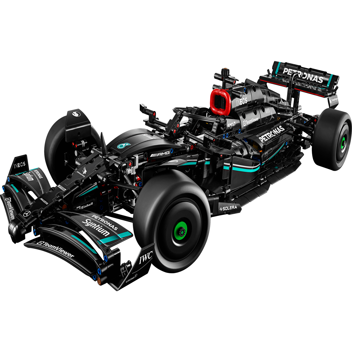 LEGO Technic 42171 Mercedes-AMG F1 W14 E Performance zooms onto