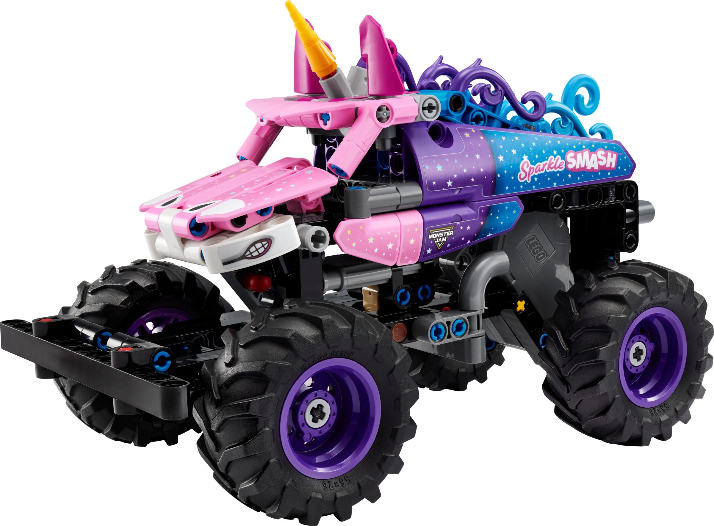 Monster Jam Sparkle Smash mit Rückziehmotor