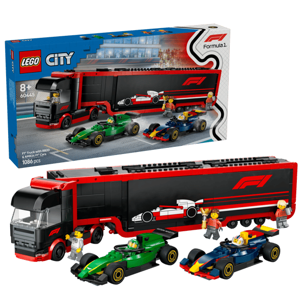 LEGO 60445 Camion de F1® avec voitures de F1® RB20 et AMR24 — visuel 2 sur 8