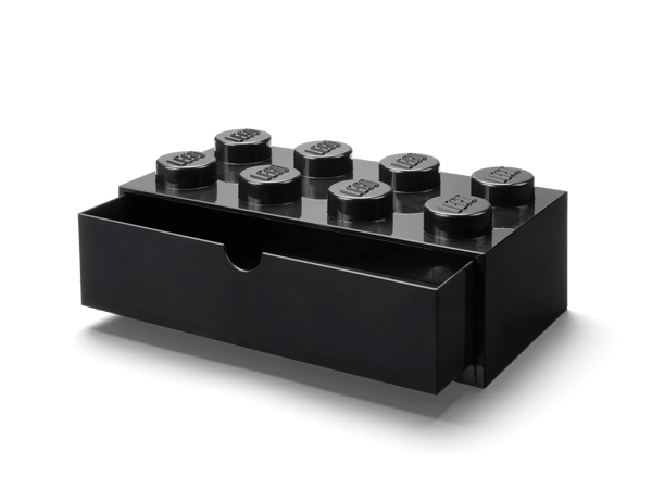 8-Stud Desk Drawer – Black - Image 1