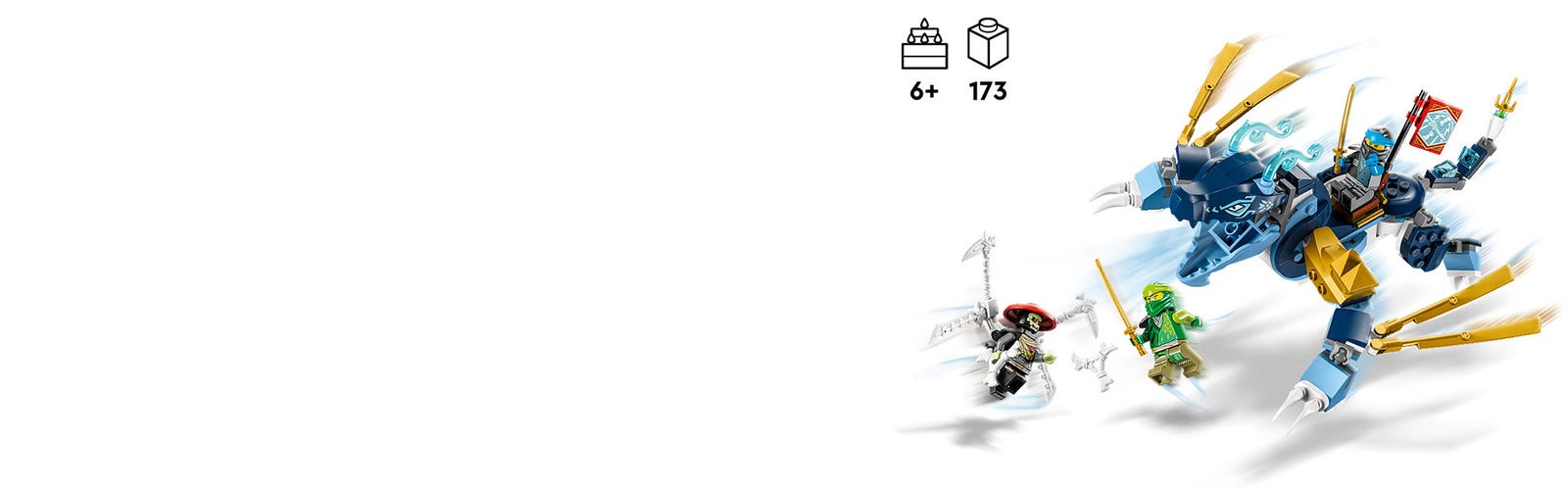 LEGO 71800 Ninjago nya's Water Dragon Nouveau pour 2023 6+ 173 pièces Jeu  de Construction Cool pour Enfants : : Jeux et Jouets