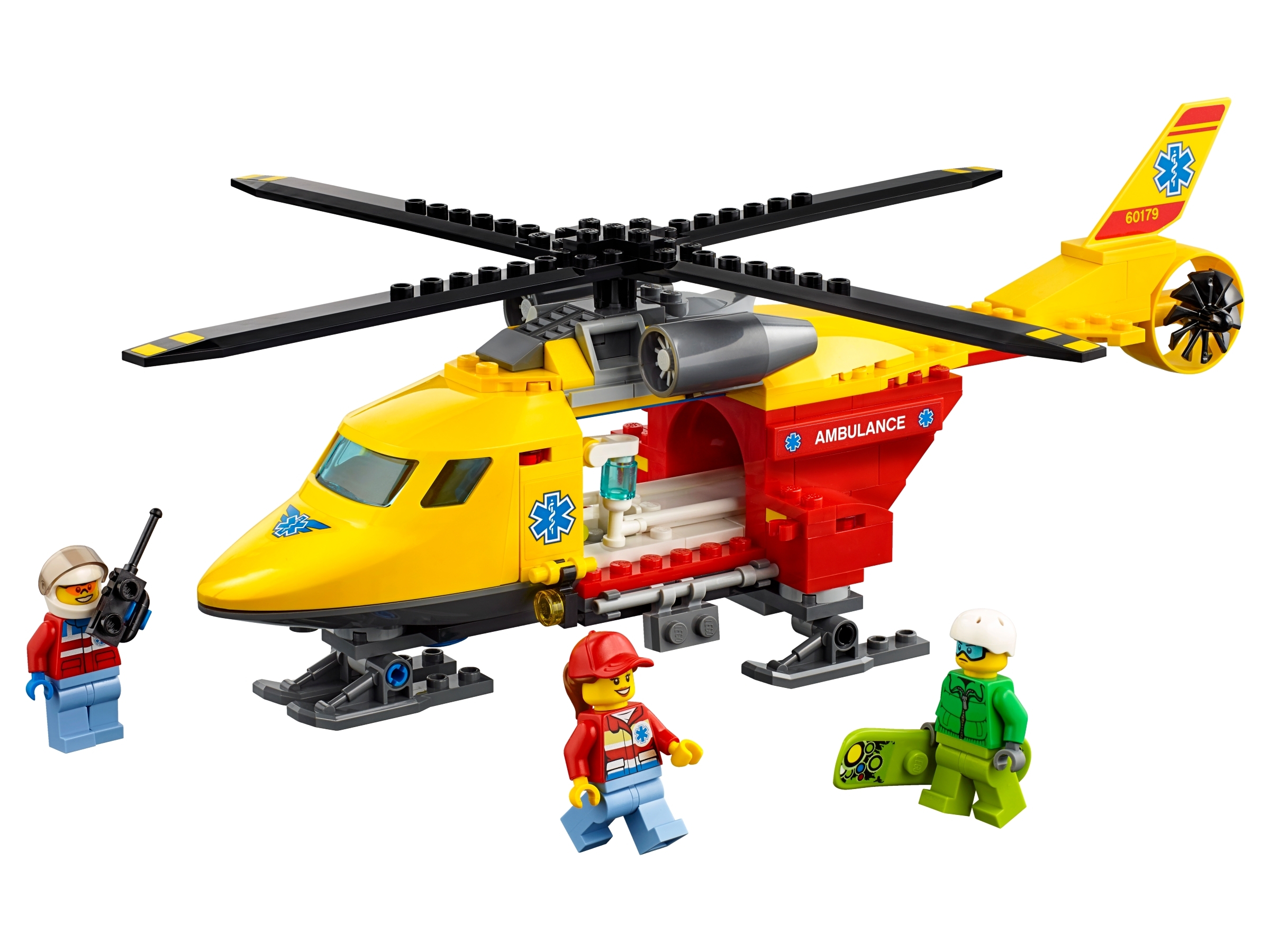 astronaut Sidelæns En trofast Ambulance Helicopter 60179 | City | Buy online at the Official LEGO® Shop US