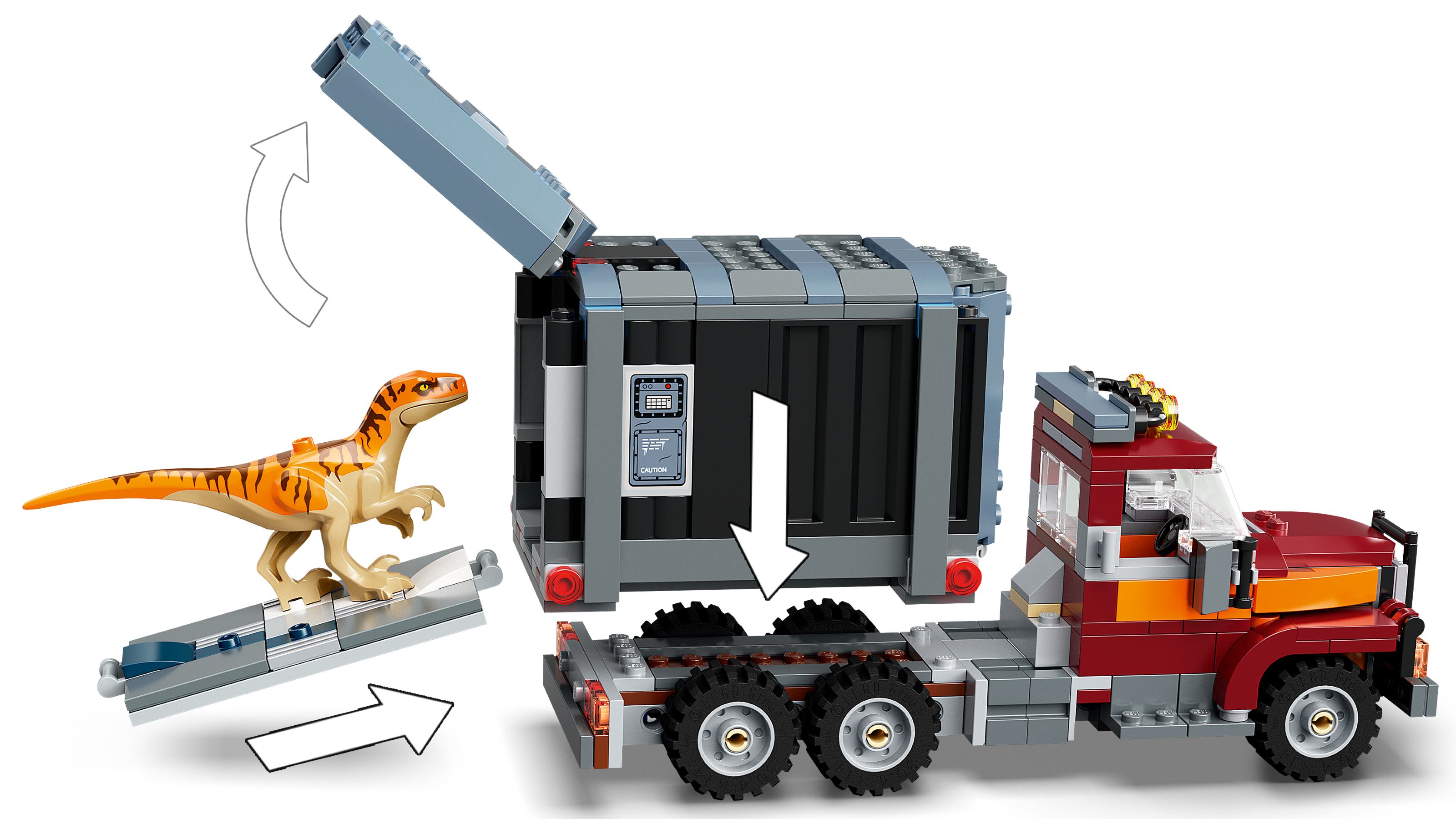 LEGO Jurassic World T. Rex & Atrociraptor Dinosaur Breakout 76948 by LEGO  Systems Inc.