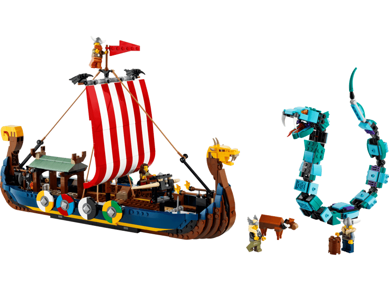 Nave vichinga e Jörmungandr — set LEGO 31132