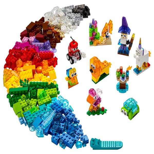 100 briques Lego - Mélange de briques larges avec un seul montant - Lot en  vrac uniquement de marque Lego