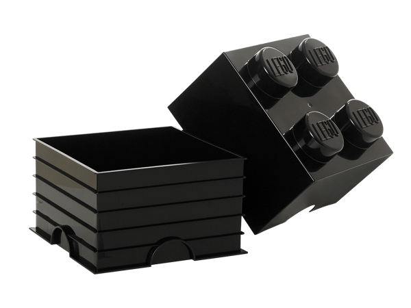 LEGO 5006930 Brique de rangement 4 tenons – noir — visuel 3 sur 4