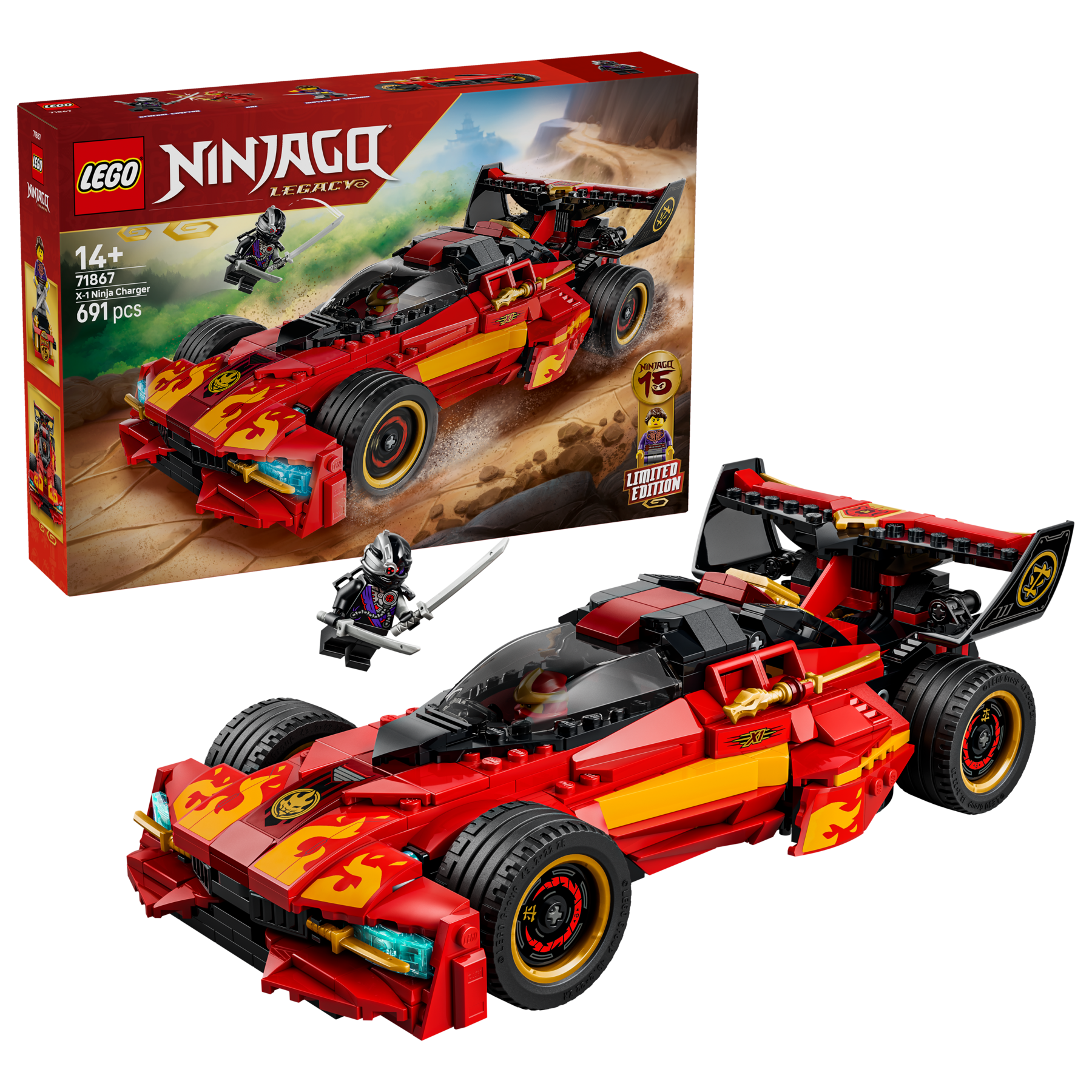 X-1 Ninja Charger 15th Anniversary 71867 | NINJAGO® | Buy online