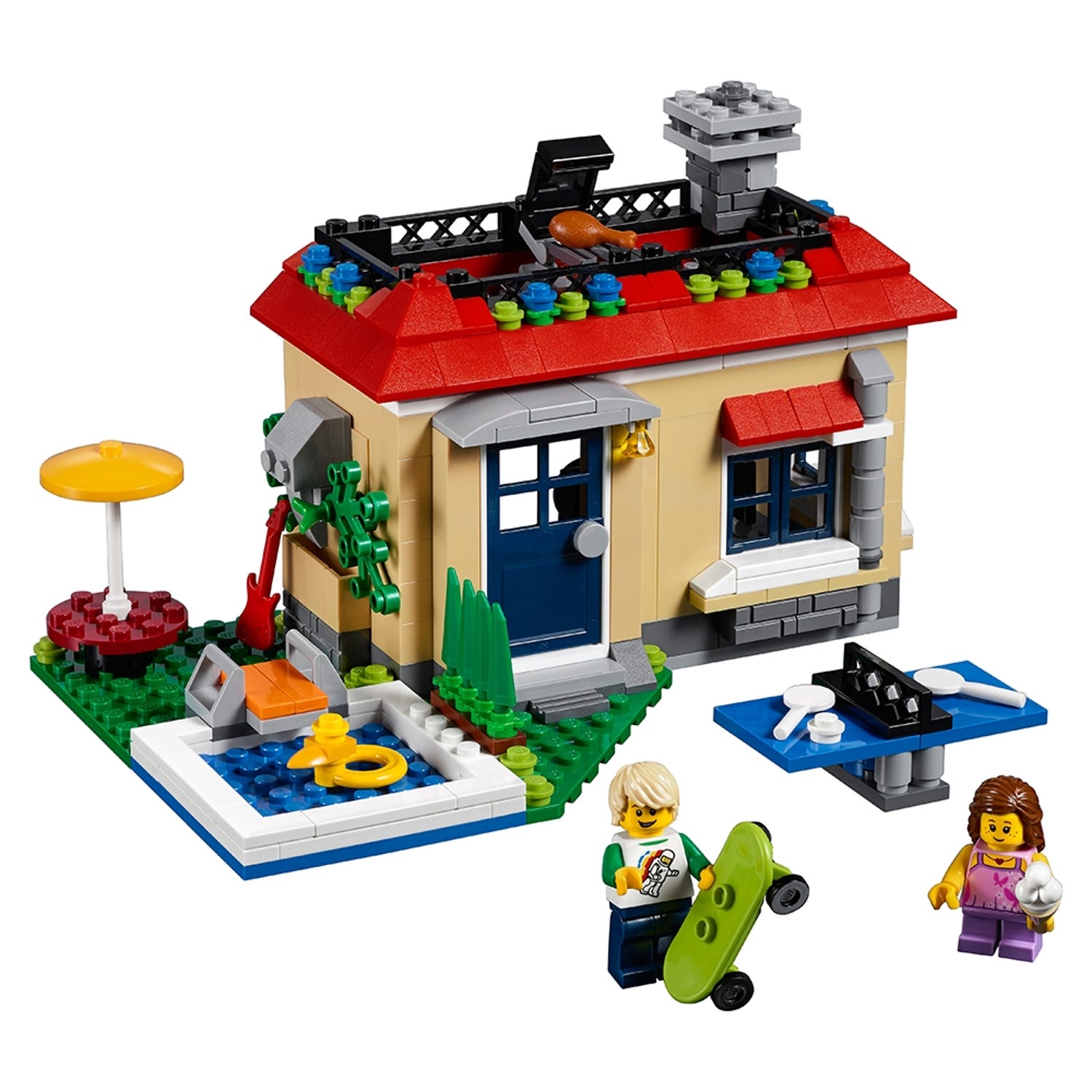 evne skak fokus Modular Poolside Holiday 31067 | Creator 3-in-1 | Buy online at the  Official LEGO® Shop US