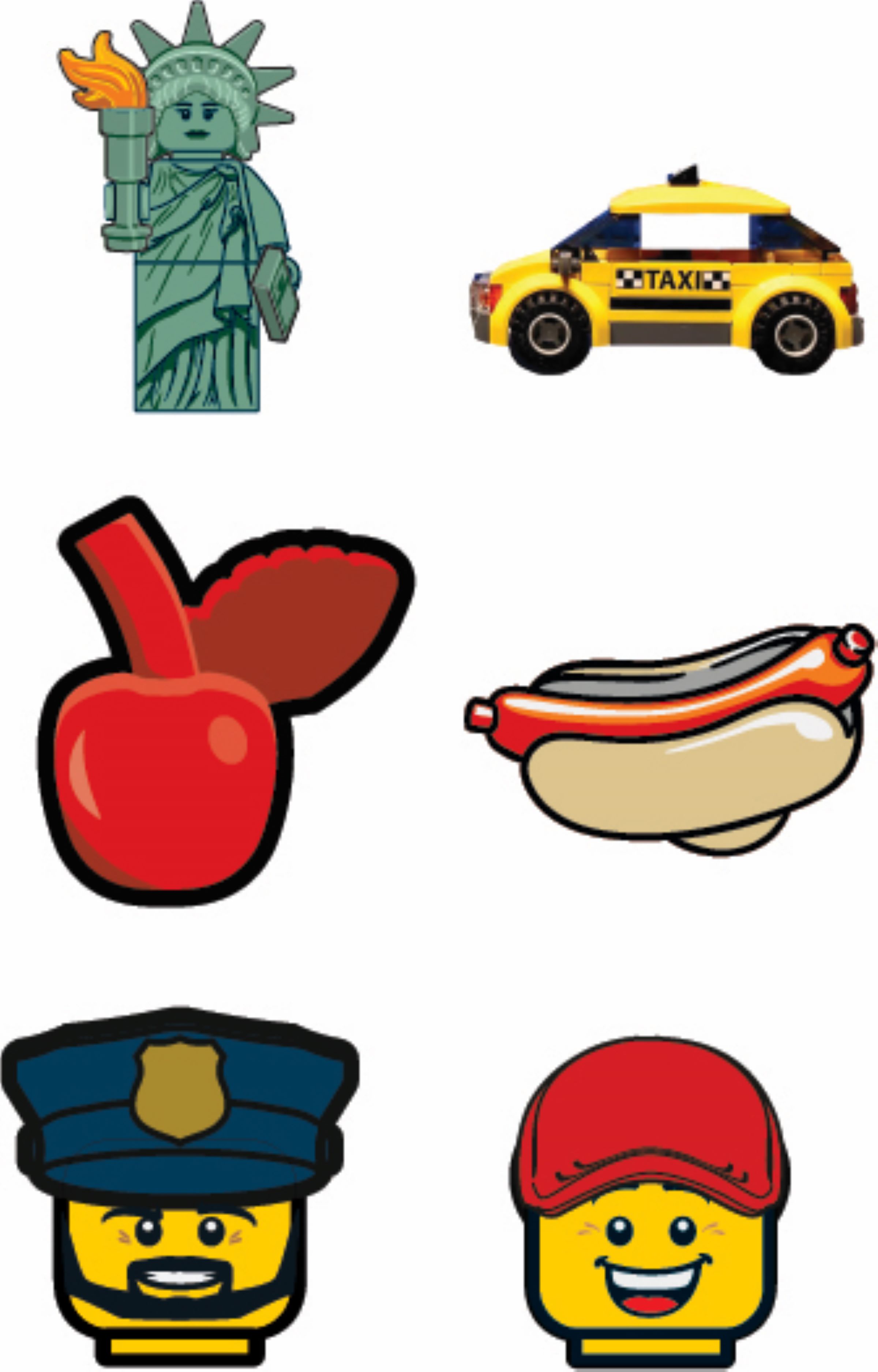 Minifigure Patch Backpack – New York, image size:2400x3750