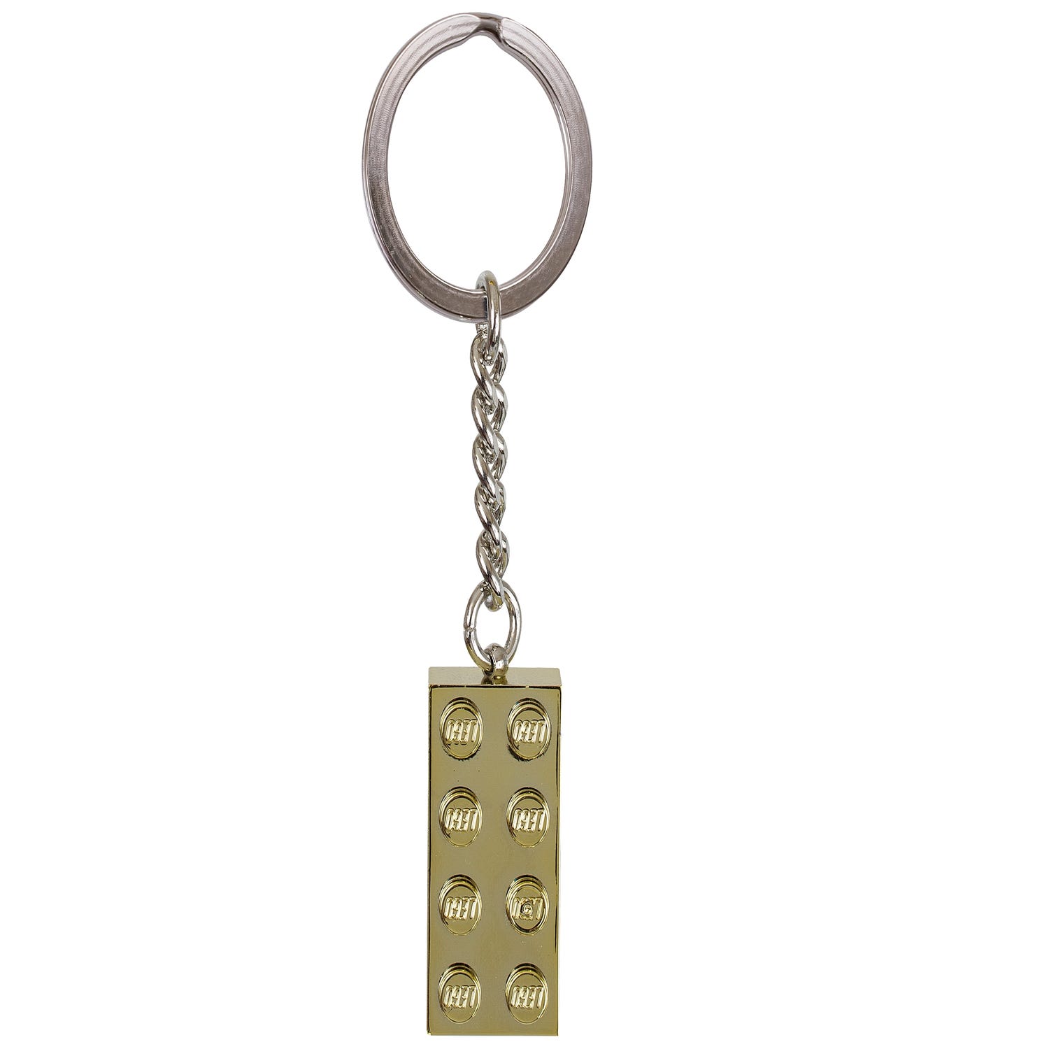 rit de eerste spiritueel LEGO® gouden sleutelhanger met 2x4 noppen 850808 | Overig | Officiële LEGO®  winkel NL