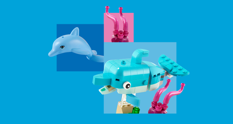 Bevestiging Shipley pack Dolfijnspeelgoed en -figuren | Officiële LEGO® winkel NL