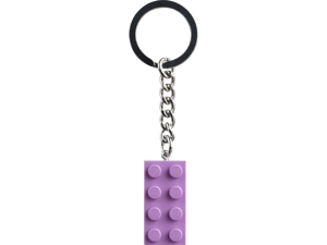 Porte-clés Brique 2x4 lavande moyenne